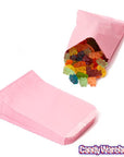 Pink Gourmet Candy Bags: 100-Piece Pack - Candy Warehouse