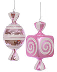 Pink Large Candy Ornaments - 8 Inch: 2-Piece Box - Candy Warehouse