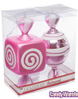 Pink Large Candy Ornaments - 8 Inch: 2-Piece Box - Candy Warehouse