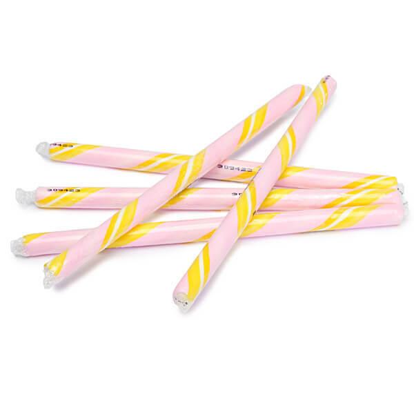 Pink Lemonade Hard Candy Sticks: 100-Piece Box - Candy Warehouse