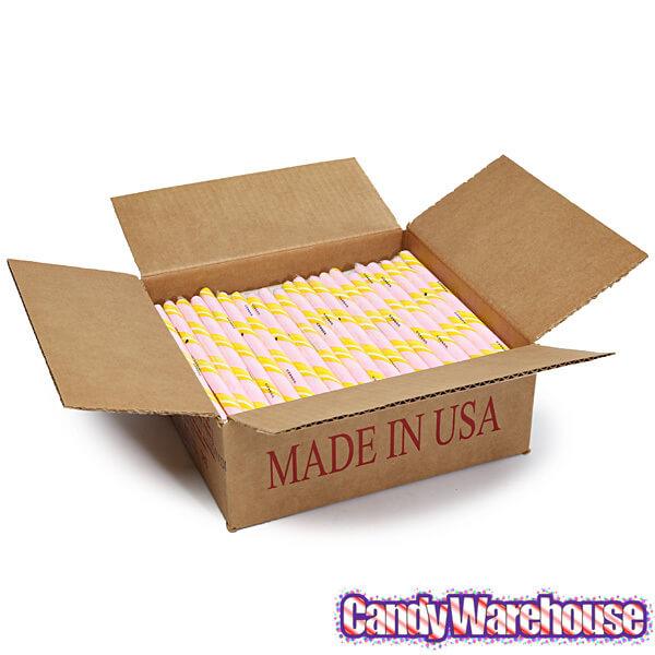 Pink Lemonade Hard Candy Sticks: 100-Piece Box - Candy Warehouse