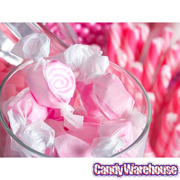 Pink with White Swirls Taffy: 3LB Bag - Candy Warehouse