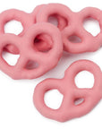 Pink Yogurt Covered Mini Pretzels: 9-Ounce Tub - Candy Warehouse