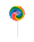 Pinwheel Pop 12-Ounce Psychedelic Swirl Suckers - Rainbow: 2-Piece Box