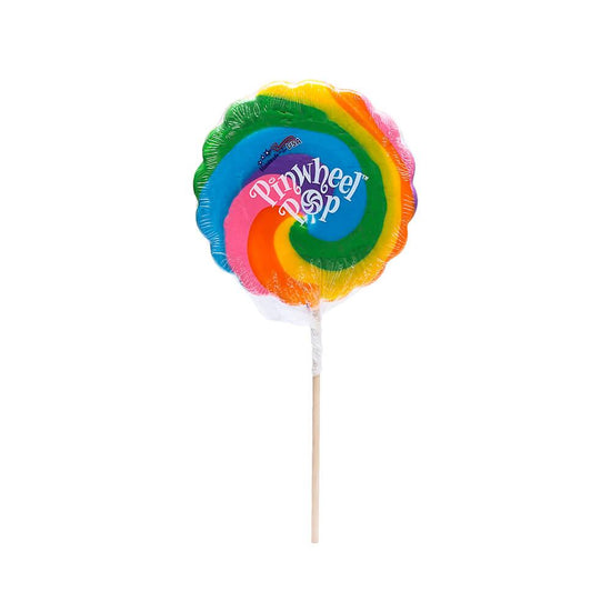 Pinwheel Pop 12-Ounce Psychedelic Swirl Suckers - Rainbow: 2-Piece Box ...