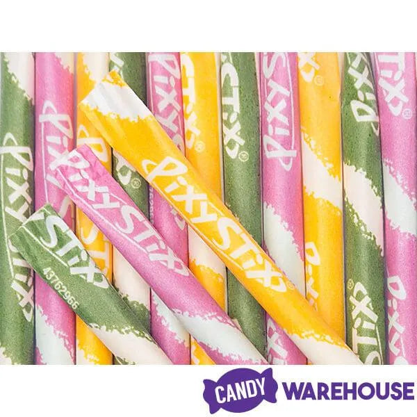 Pixy Stix Candy Powder Straws Bags Cucumber Watermelon Mango Lime And Pineapple 12 Piece Box