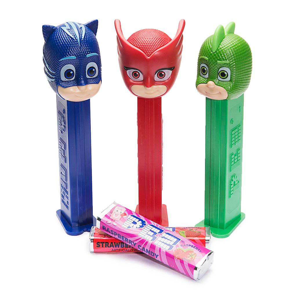 PJ Masks PEZ Candy Packs: 12-Piece Display - Candy Warehouse