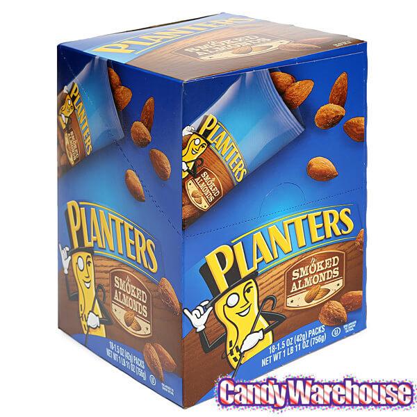 Planters Smoked Almonds 1.5-Ounce Bags: 18-Piece Box