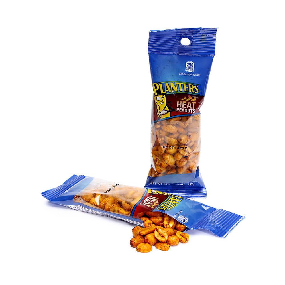 Planters Spicy Heat Peanuts 1.75-Ounce Bags: 18-Piece Box - Candy Warehouse