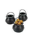 Plastic 2-Inch Black Kettles: 12-Piece Pack