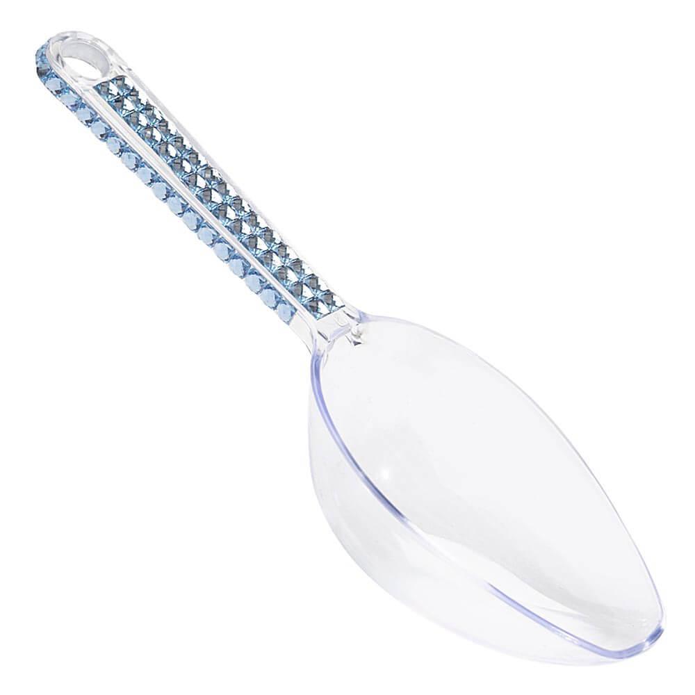 Plastic 2-Ounce Candy Scoop - Blue Rhinestone - Candy Warehouse