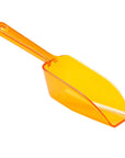 Plastic 2-Ounce Flat Bottom Candy Scoop - Orange