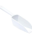 Plastic 2-Ounce Flat Bottom Candy Scoop - White - Candy Warehouse