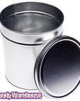 Platinum Tapered 3.5-Gallon Candy Tin - Candy Warehouse