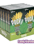 Pocky - Green Tea Cream Covered Biscuit Sticks Packs: 10-Piece Box