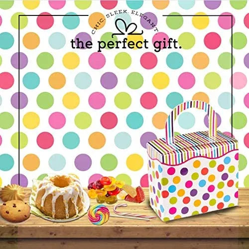 Polka Dot Candy Boxes 36 Pack 4.5" X 3.75" X 2.25"