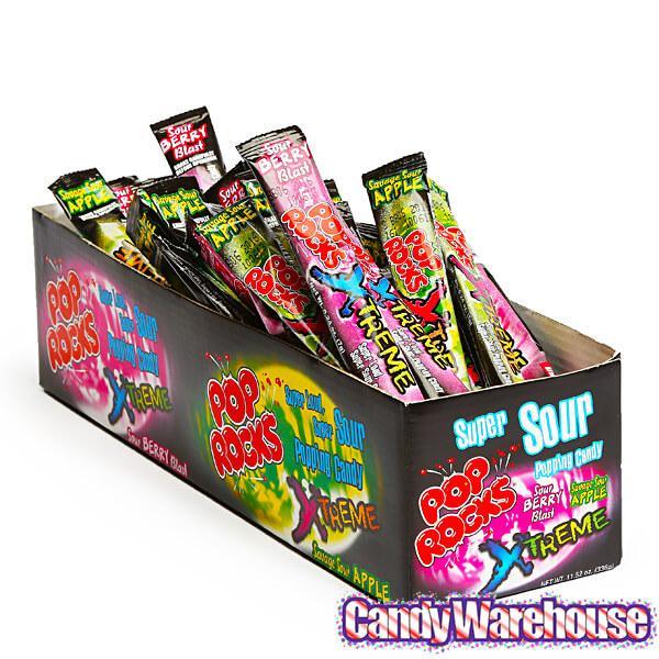 Pop Rocks Sour Xtreme Candy Packets: 48-Piece Box - Candy Warehouse