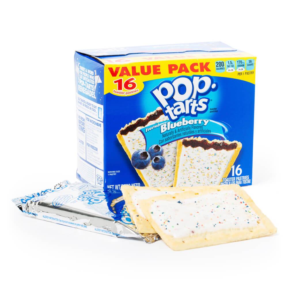 Pop Tarts - Frosted Blueberry: 16-Piece Box - Candy Warehouse