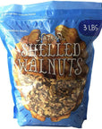 Premium Quality Shelled Walnuts: 3LB Bag