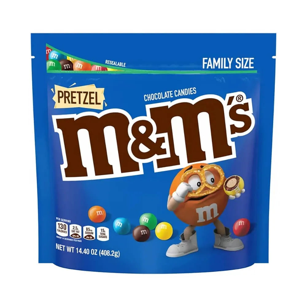 Pretzel M&M's Candy: 14.4-Ounce Bag - Candy Warehouse