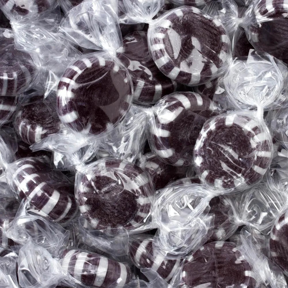 Primrose Black Licorice Starlight Mints Candy: 5lb Bag – Candy Warehouse