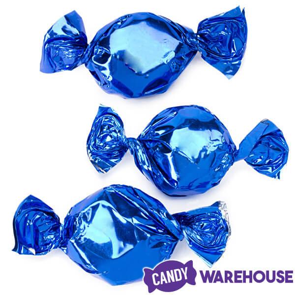 Primrose Metallic Foiled Hard Candy Buttons - Blue: 5LB Bag - Candy Warehouse