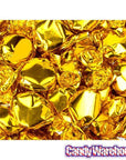 Primrose Metallic Foiled Hard Candy Buttons - Gold: 5LB Bag - Candy Warehouse