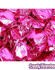 Primrose Metallic Foiled Hard Candy Buttons - Hot Pink: 5LB Bag - Candy Warehouse