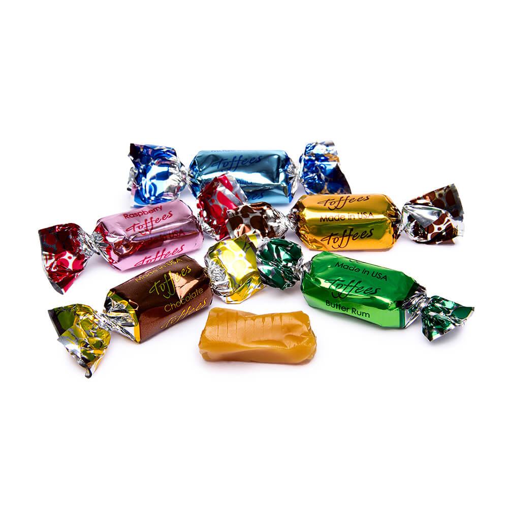 Primrose Metallic Foiled Toffee Caramel Rolls Assortment: 5LB Bag - Candy Warehouse