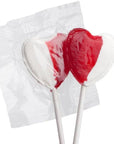 Primrose Strawberry and Cream Heart Lollipops: 18LB Case