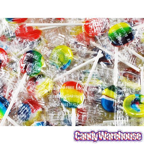 Primrose Sugar Free Rainbow Lollipops: 2LB Bag - Candy Warehouse