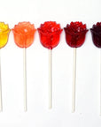 Pure Sugar Candy Rose Lollipops