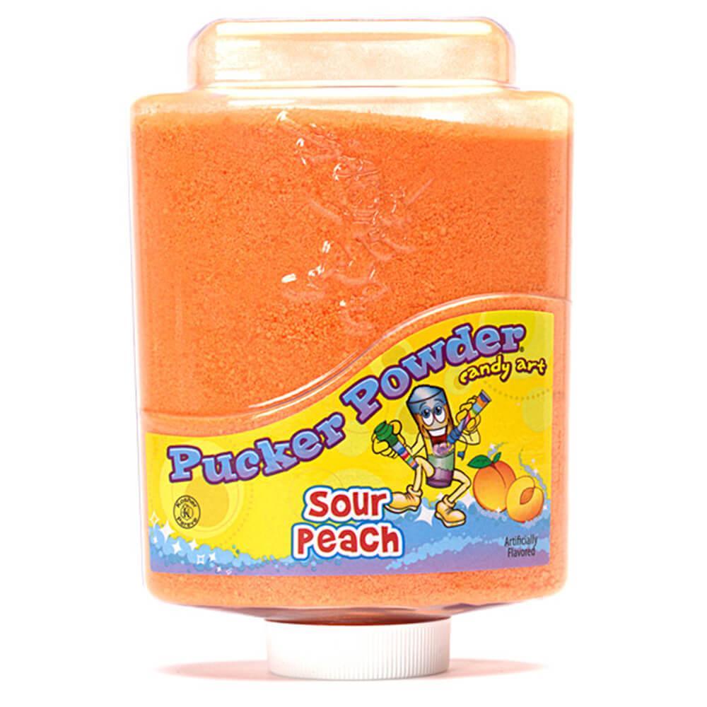 Pucker Powder - Sour Peach: 9-Ounce Bottle - Candy Warehouse