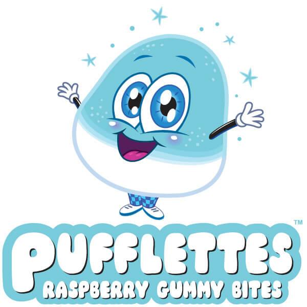 Pufflettes Gummy Bites - Blue Raspberry: 1KG Bag - Candy Warehouse