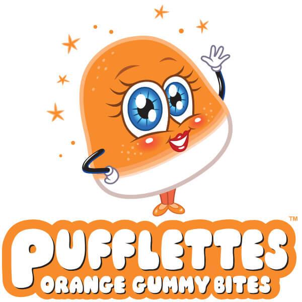 Pufflettes Gummy Bites - Orange: 5LB Bag - Candy Warehouse