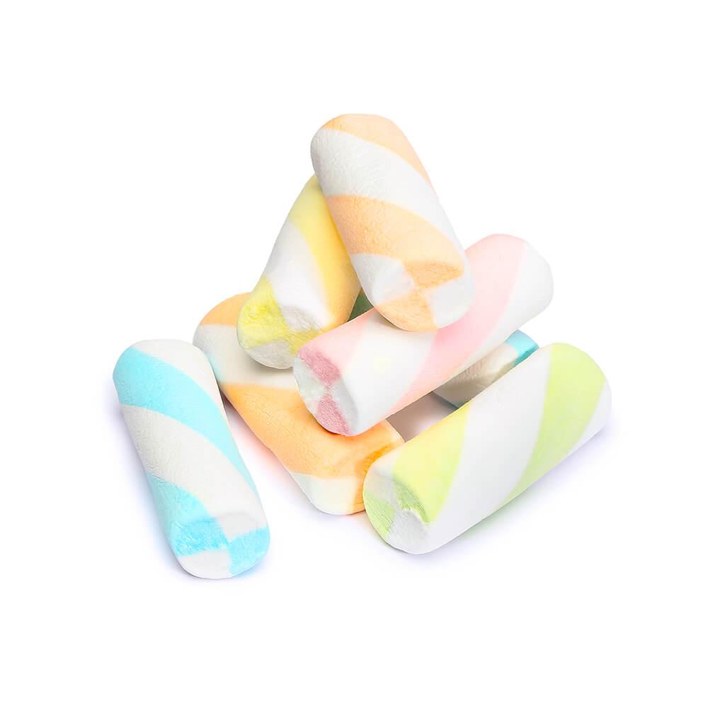 Puffy Poles Jumbo Marshmallow Twists - Assorted: 1KG Bag - Candy Warehouse