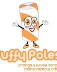 Puffy Poles Jumbo Marshmallow Twists - Peach: 1KG Bag