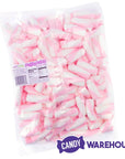 Puffy Poles Jumbo Marshmallow Twists - Strawberry: 1KG Bag - Candy Warehouse