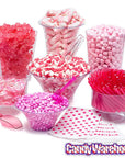 Puffy Poles Jumbo Marshmallow Twists - Strawberry: 1LB Bag - Candy Warehouse