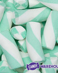 Puffy Poles Jumbo Marshmallow Twists - Teal: 1KG Bag