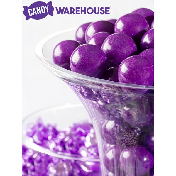 Purple 1-Inch Gumballs: 2LB Bag - Candy Warehouse