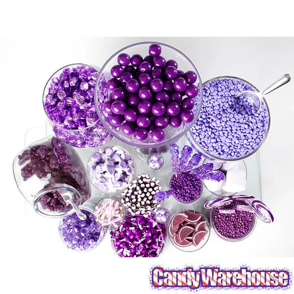 Purple 1-Inch Gumballs: 2LB Bag - Candy Warehouse