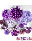 Purple 1-Inch Gumballs: 2LB Bag - Candy Warehouse