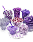 Purple Candy Buffet Kit: 25 to 50 Guests