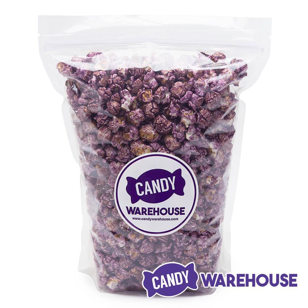 Purple Candy Coated Popcorn - Grape: 1-Gallon Bag - Candy Warehouse