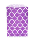 Purple Casablanca Pattern Candy Bags: 25-Piece Pack