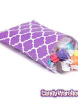 Purple Casablanca Pattern Candy Bags: 25-Piece Pack