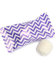 Purple Chevron Stripe Wrapped Butter Mint Creams: 300-Piece Case