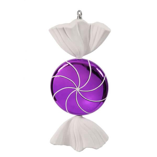 Purple Swirl Candy Ornament - 18.5 Inch | Candy Warehouse