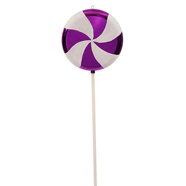 Purple Swirl Plastic Candy Lollipop - 24 Inch | Candy Warehouse